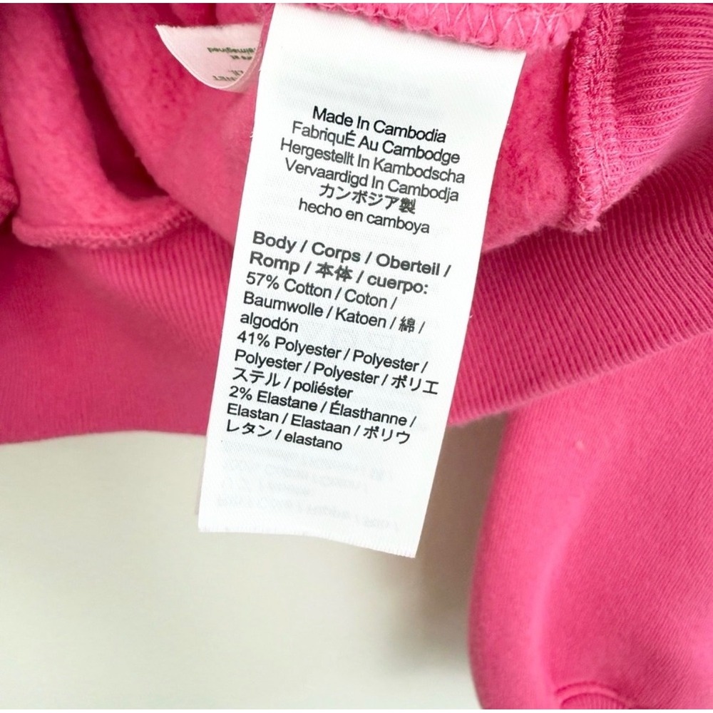 J.Crew Heritage Fleece Half Zip Sweatshirt Hot Pink Quarter Zip Pullover XS - Picture 5 of 6